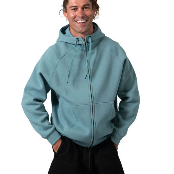 Mens' Cotton Care Kangaroo Pocket Zipper Hoodie Thumbnail
