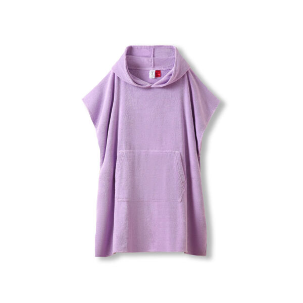 Kid's 380gsm Cotton hooded towel with kangaroo pocket Thumbnail