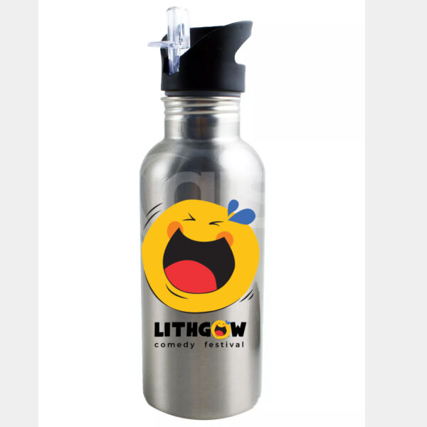 Lithgow Comedy Festival - Stainless Steel Water Bottle 600ML Thumbnail
